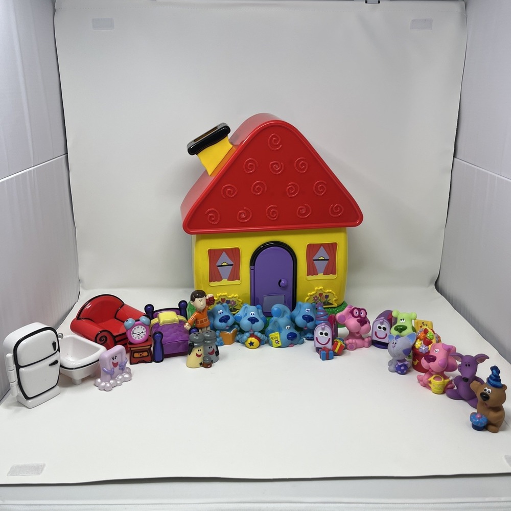 2001 Mattel Blues Clues Joe's BIG Playhouse Playset w/Extras HTF